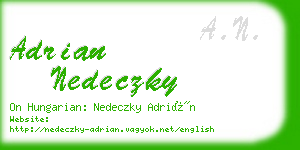 adrian nedeczky business card